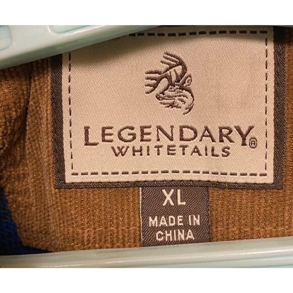 Legendary Whitetails Flannel Shirt With Corduroy Detail Plaid Size Men's XL - Picture 6 of 11